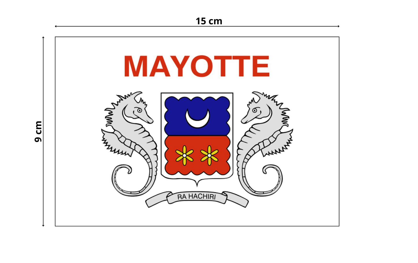 Autocollant MAXI drapeau MAYOTTE